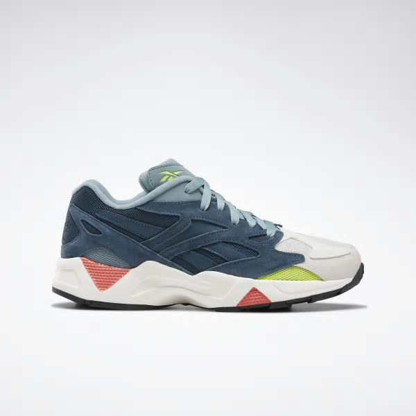 Reebok Aztrek 96 Shoes For Women<br />Colour:Turquoise/White/Coral/Light Green